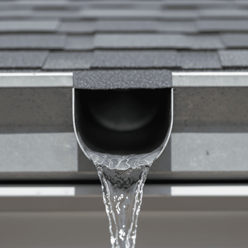 Clean gutters after maintenance